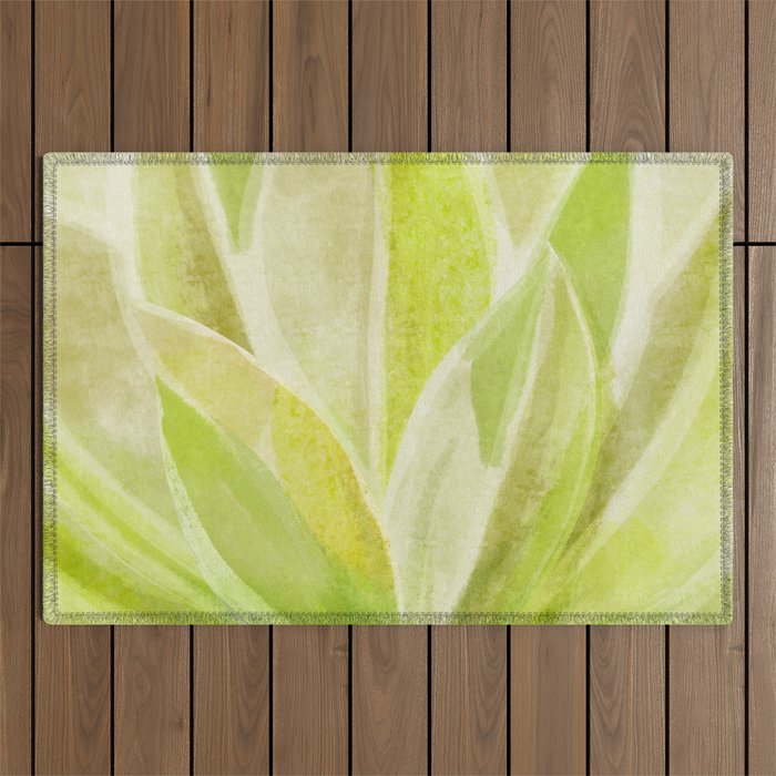 Agave Cactus in Morning Sunlight Outdoor Rug Gallery Image 1
