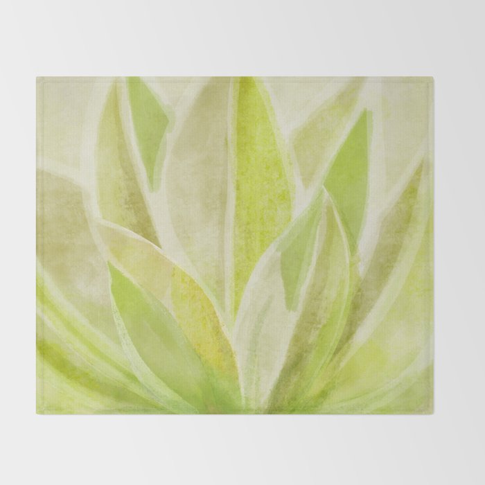 Agave Cactus in Morning Sunlight Throw Blanket Gallery Image 2
