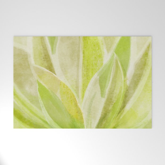 Agave Cactus in Morning Sunlight Welcome Mat Gallery Image 1