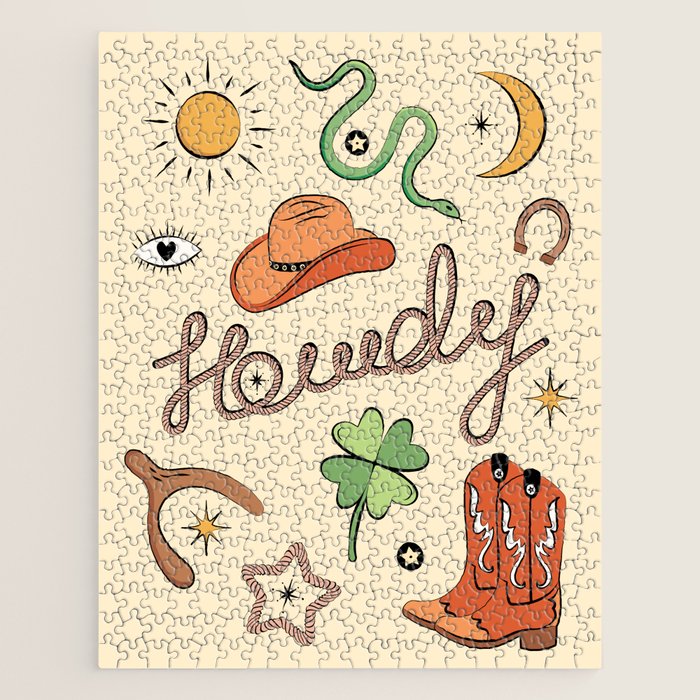 Howdy - Lucky Western Charms Jigsaw Puzzle Gallery Image 1