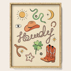 Howdy - Lucky Western Charms Serving Tray Gallery Image 1
