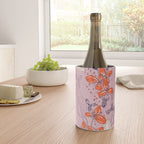 Floral elegance lilac and red orange Wine Chiller Gallery Image 4