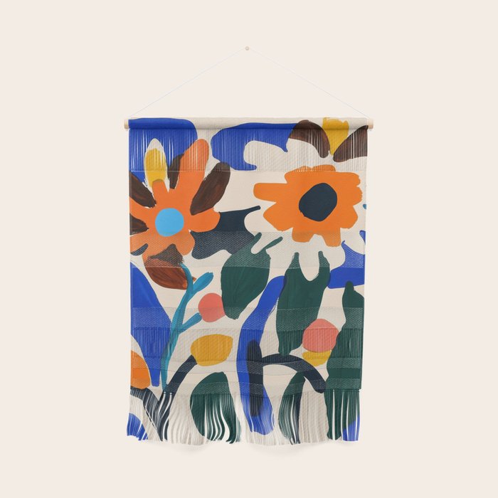 Quirky Flower Colorful Painting Wall Hanging Gallery Image 1