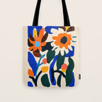 Quirky Flower Colorful Painting Tote Bag Gallery Image 1
