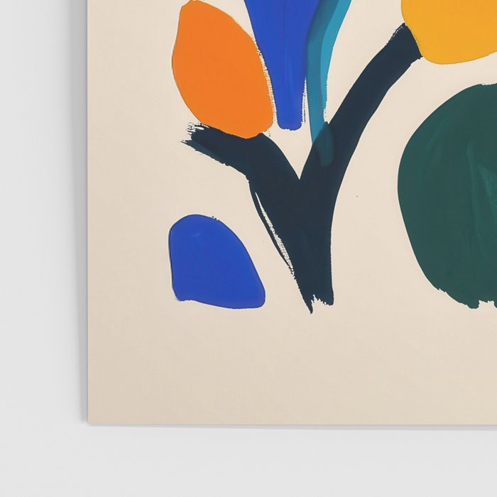 Quirky Flower Colorful Painting Poster Gallery Image 3
