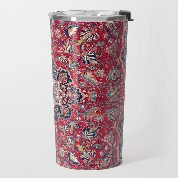 Bijar Kurdish Northwest Persian Rug Print Travel Mug Gallery Image 2