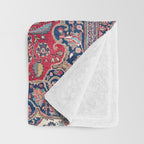 Bijar Kurdish Northwest Persian Rug Print Throw Blanket Gallery Image 3
