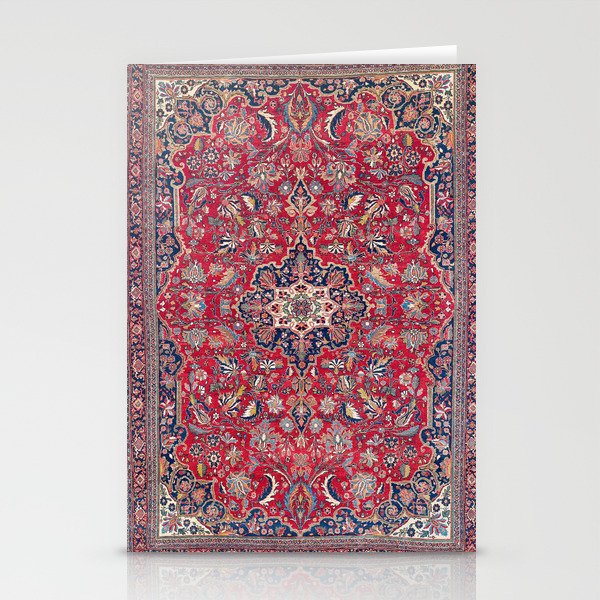 Bijar Kurdish Northwest Persian Rug Print Stationery Card Gallery Image 1