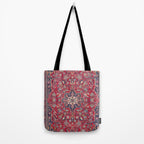 Bijar Kurdish Northwest Persian Rug Print Tote Bag Gallery Image 2