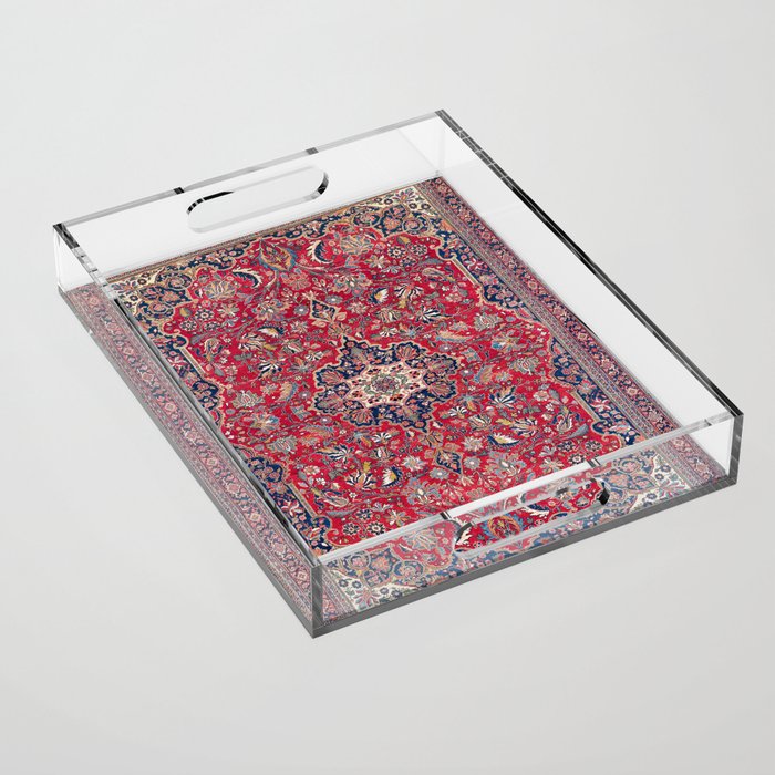 Bijar Kurdish Northwest Persian Rug Print Acrylic Tray Gallery Image 1