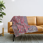 Bijar Kurdish Northwest Persian Rug Print Throw Blanket Gallery Image 1