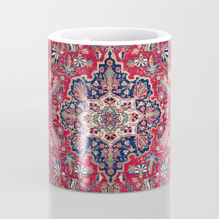 Bijar Kurdish Northwest Persian Rug Print Coffee Mug Gallery Image 4