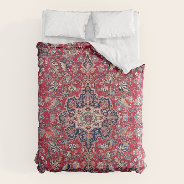 Bijar Kurdish Northwest Persian Rug Print Duvet Cover Gallery Image 1