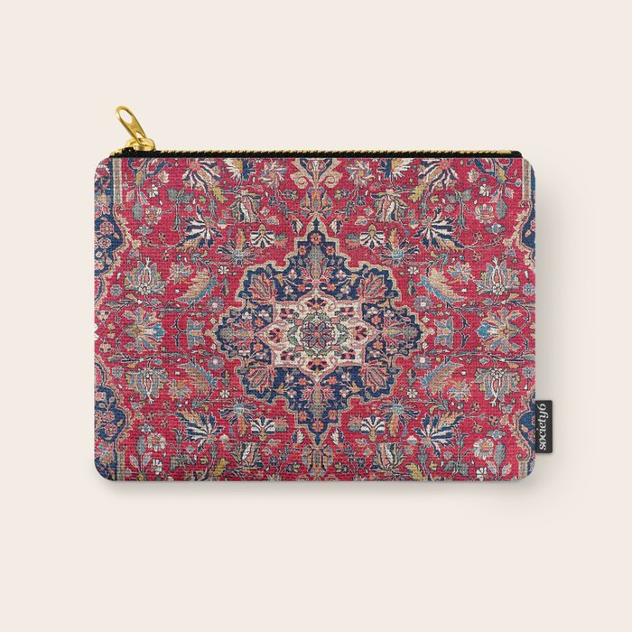 Bijar Kurdish Northwest Persian Rug Print Carry All Pouch Gallery Image 1