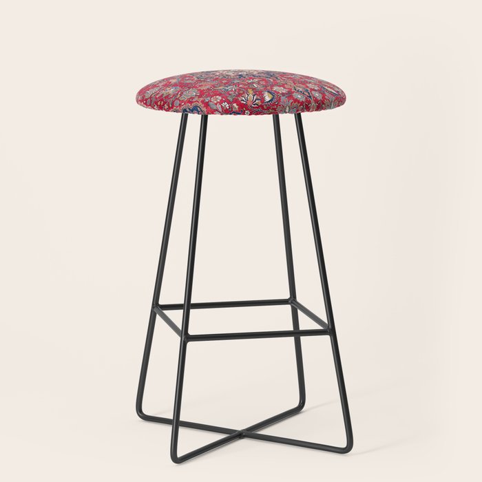 Bijar Kurdish Northwest Persian Rug Print Stool Gallery Image 1