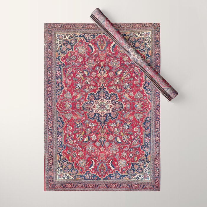 Bijar Kurdish Northwest Persian Rug Print Wrapping Paper Gallery Image 1