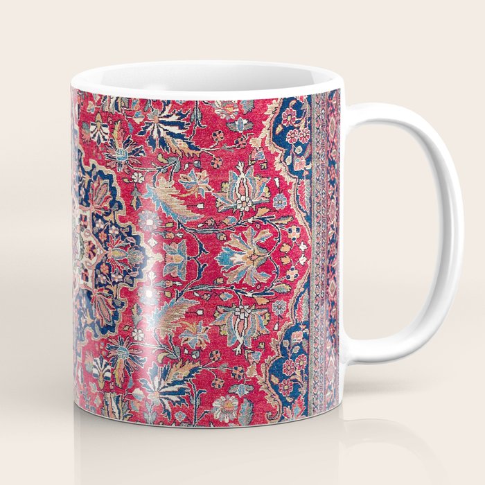 Bijar Kurdish Northwest Persian Rug Print Coffee Mug Gallery Image 1