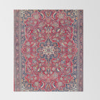 Bijar Kurdish Northwest Persian Rug Print Throw Blanket Gallery Image 2