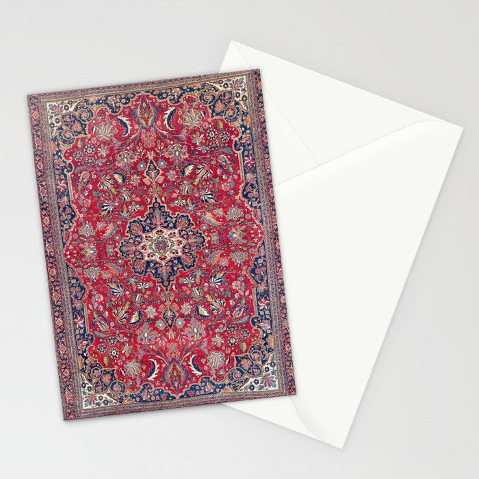 Bijar Kurdish Northwest Persian Rug Print Stationery Card Gallery Image 2