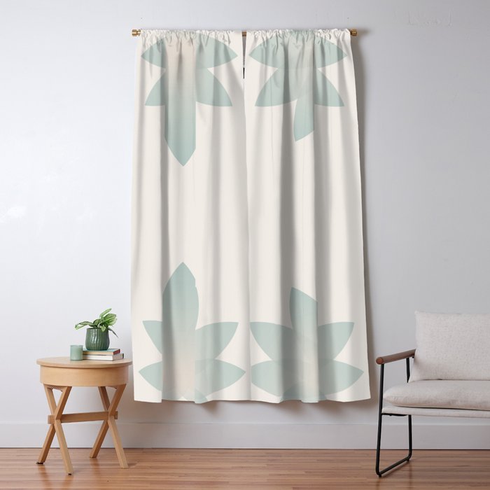 Lotus Flower Minimalism VI Window Curtain Gallery Image 1