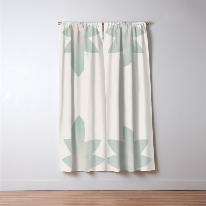 Lotus Flower Minimalism VI Window Curtain Gallery Image 3