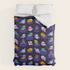 Anurognathus in the night sky Duvet Cover Gallery Image 6