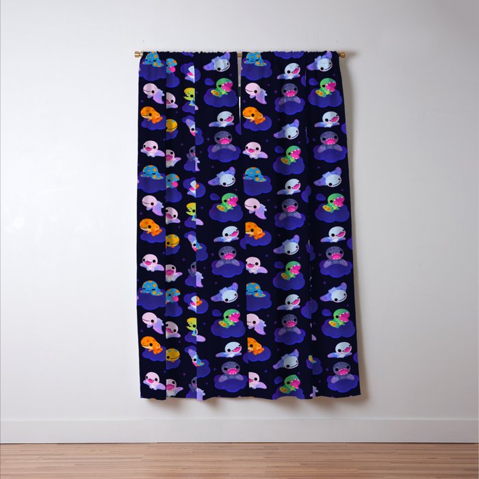 Anurognathus in the night sky Window Curtain Gallery Image 3
