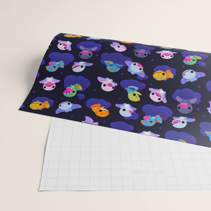 Anurognathus in the night sky Wrapping Paper Gallery Image 2