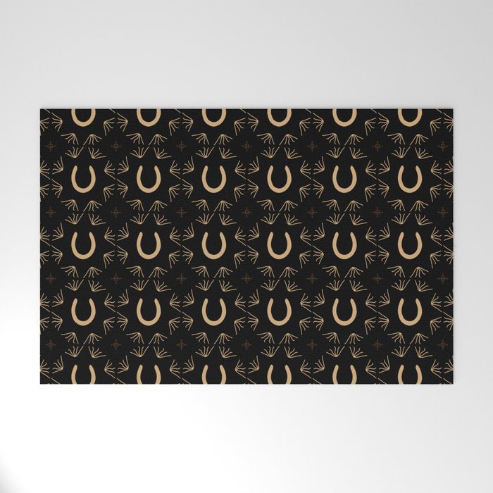 Burning Daylight Rustic Pattern Welcome Mat Gallery Image 1