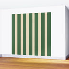 Simple Stripes Pattern - Deep Green Wall Mural Gallery Image 2