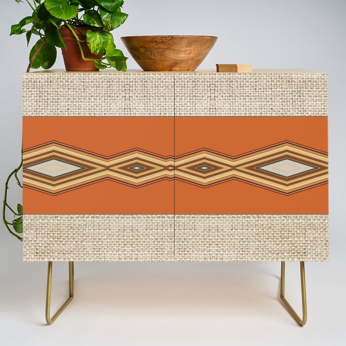 Southwestern Earth Tone Texture Design Credenza Gallery Image 1