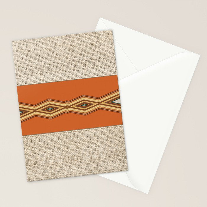 Southwestern Earth Tone Texture Design Stationery Card Gallery Image 2