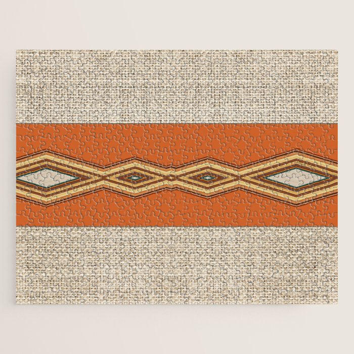 Southwestern Earth Tone Texture Design Jigsaw Puzzle Gallery Image 1