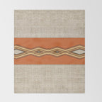 Southwestern Earth Tone Texture Design Throw Blanket Gallery Image 2