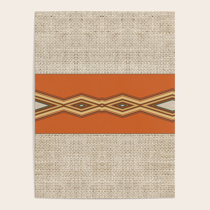 Southwestern Earth Tone Texture Design Poster Gallery Image 1