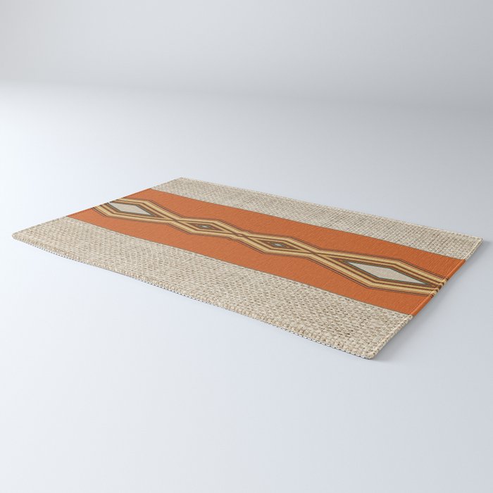 Southwestern Earth Tone Texture Design Rug Gallery Image 3