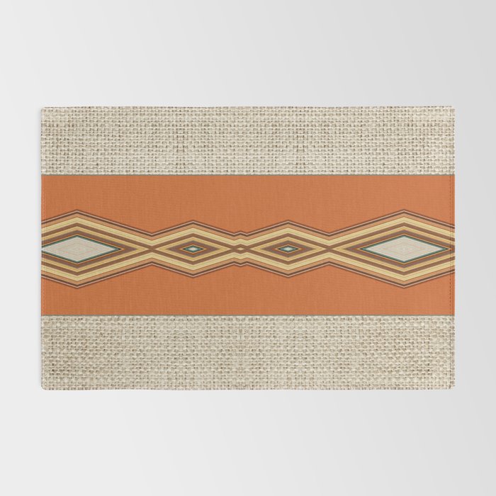 Southwestern Earth Tone Texture Design Rug Gallery Image 2