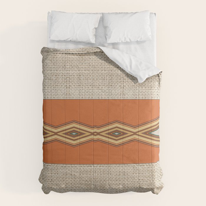 Southwestern Earth Tone Texture Design Comforter Gallery Image 6