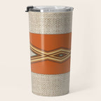 Southwestern Earth Tone Texture Design Travel Mug Gallery Image 3