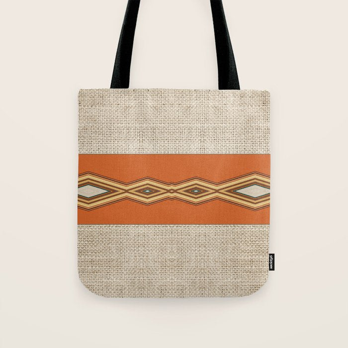 Southwestern Earth Tone Texture Design Tote Bag Gallery Image 1