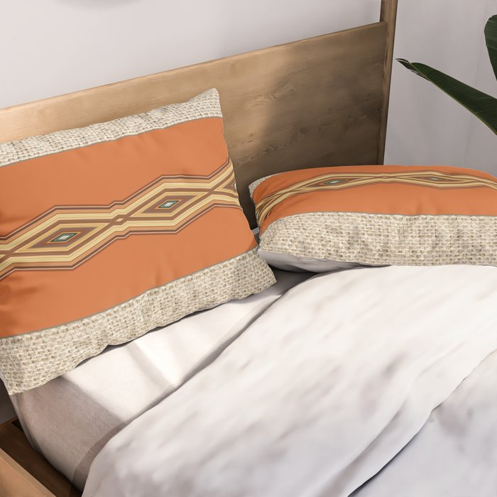 Southwestern Earth Tone Texture Design Pillow Sham Gallery Image 2