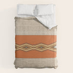 Southwestern Earth Tone Texture Design Duvet Cover Gallery Image 6