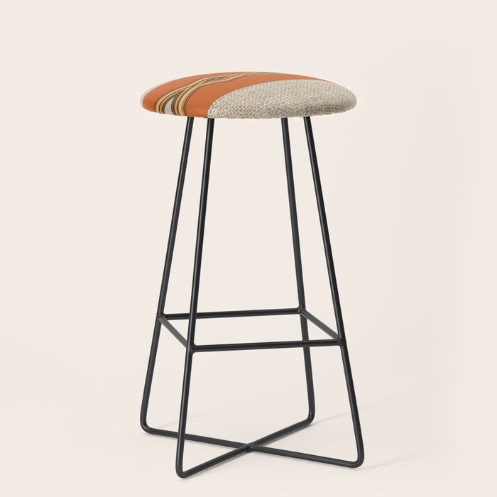 Southwestern Earth Tone Texture Design Stool Gallery Image 1