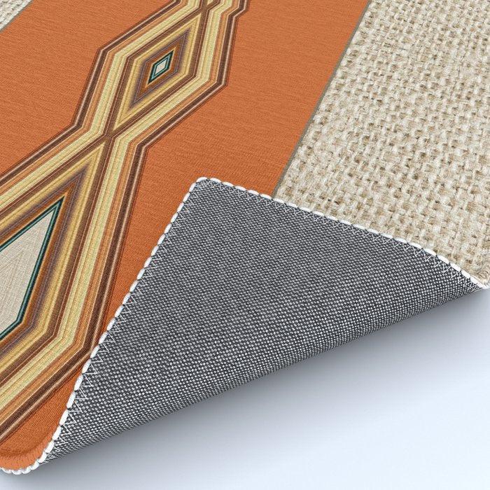 Southwestern Earth Tone Texture Design Rug Gallery Image 4
