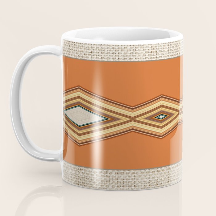 Southwestern Earth Tone Texture Design Coffee Mug Gallery Image 3