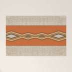 Southwestern Earth Tone Texture Design Welcome Mat Gallery Image 1