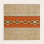 Southwestern Earth Tone Texture Design Wood Wall Art Gallery Image 1