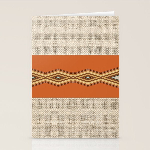 Southwestern Earth Tone Texture Design Stationery Card Gallery Image 1