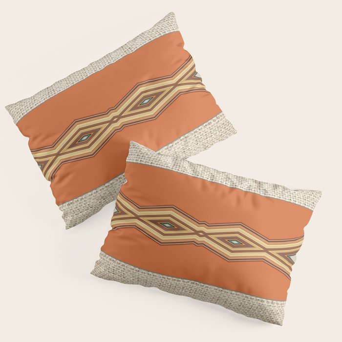 Southwestern Earth Tone Texture Design Pillow Sham Gallery Image 1