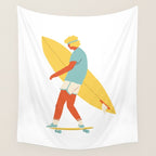 Skater from 70s Wall Tapestry Gallery Image 4